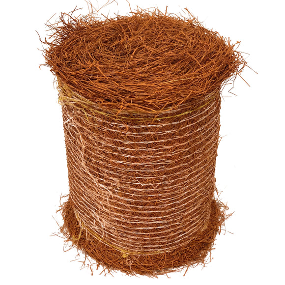 Roll of Brown Colored Pine Straw