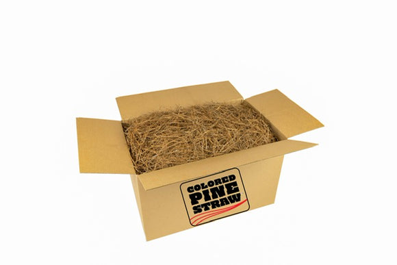 Longleaf Pine Straw - Non-Colored - Loose in Box - 85-90 Sq. Ft. --FREE SHIPPING